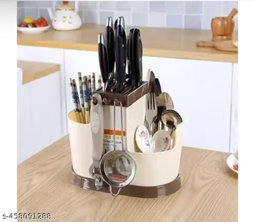 Plastic Multi-Functional Cutlery Storage Holder Stand (Standard)