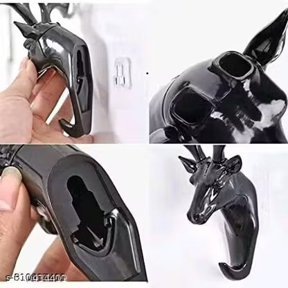 Deer Head Wall-Mount Key Holder & Organizer – Pack of 2