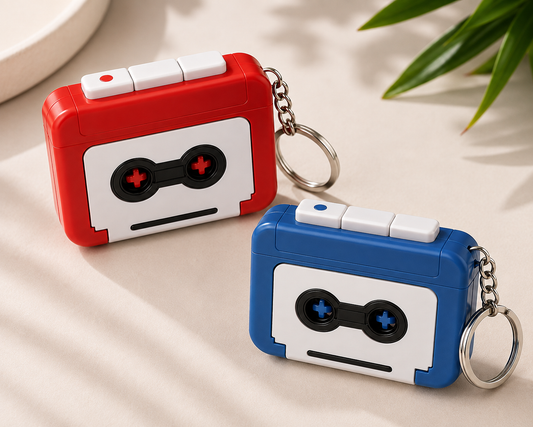Retro Sound Voice Recorder Keychain ❤️
