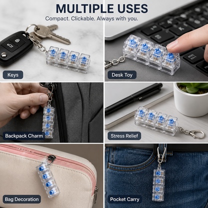 Mechanical Keyboard Fidget Keychain