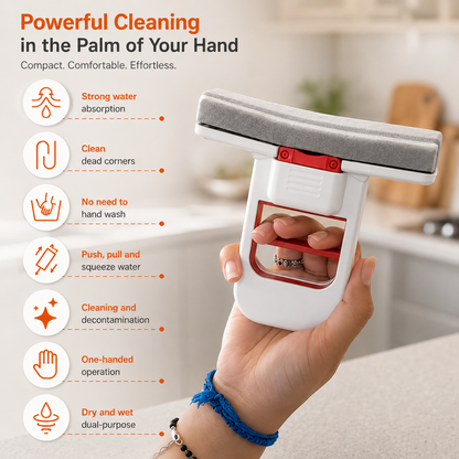 Mini Foldable Sponge Mop for Kitchen, Bathroom & Countertops