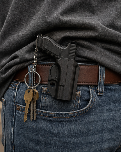 Mini Glock Keychain with Holster – Black Edition