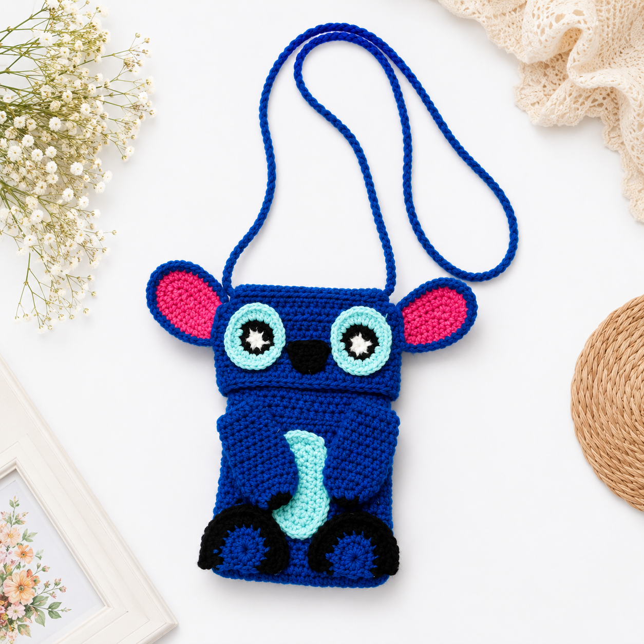 Handmade Crochet Stitch Sling Bag
