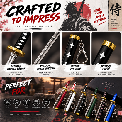 Anime Katana Sword Keychain