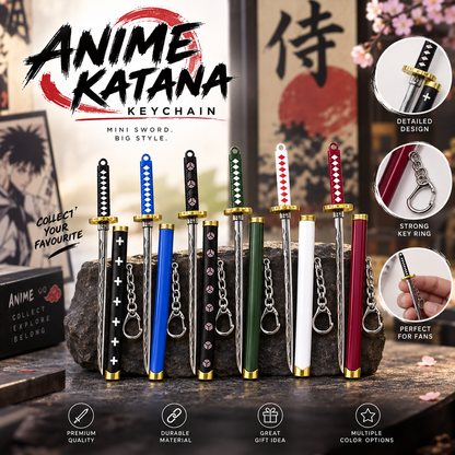 Anime Katana Sword Keychain