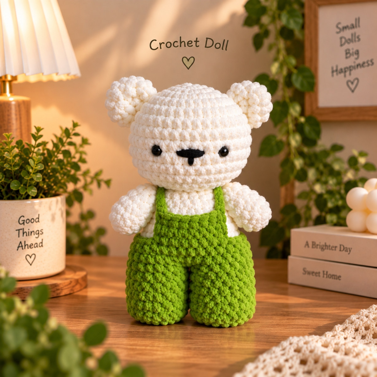 Crochet Couple Dolls – Handmade Cute Couple Plushies (Green)