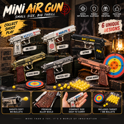 Mini Air Gun with Target & Bullet Set