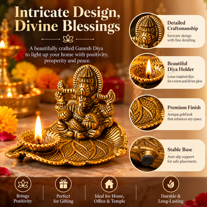 Ganesh Diya – Symbol of Wisdom, Prosperity & New Beginnings