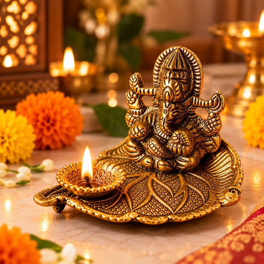 Ganesh Diya – Symbol of Wisdom, Prosperity & New Beginnings