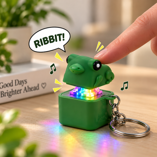 Frog Sound Keychain with LED Light 🐸