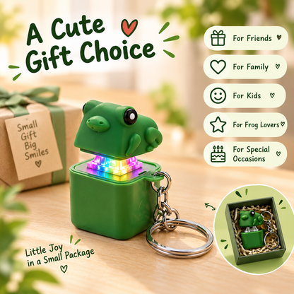 Frog Sound Keychain with LED Light 🐸
