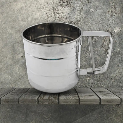 Manual Stainless Steel Flour Sifter Cup