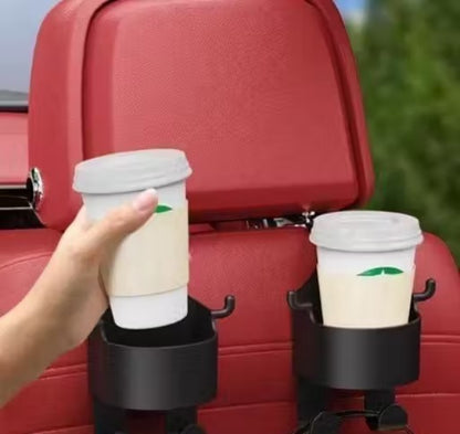 3-in-1 Multi-Functional Car Headrest Hook with Cup Holder (Buy 1 Get 1 Free)