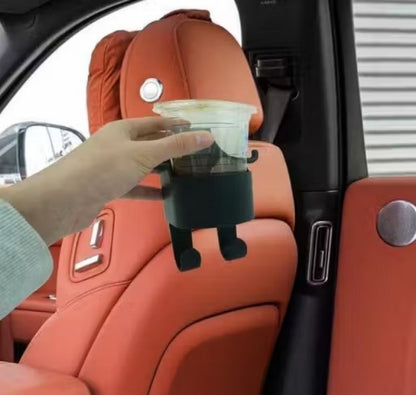 3-in-1 Multi-Functional Car Headrest Hook with Cup Holder (Buy 1 Get 1 Free)