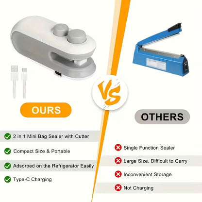 Portable Mini Sealing Machine (Chargeable - Type C)