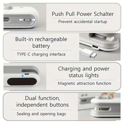 Portable Mini Sealing Machine (Chargeable - Type C)