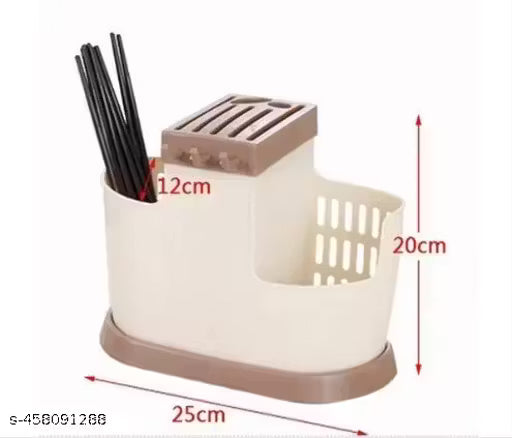 Plastic Multi-Functional Cutlery Storage Holder Stand (Standard)