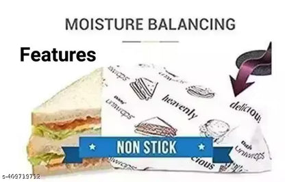 Non-Stick Food Wrapping Paper Roll / Roti Wrap / Parchment Paper – 25 Meter (Pack of 2)