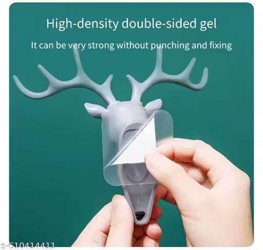 Deer Head Wall-Mount Key Holder & Organizer – Pack of 2